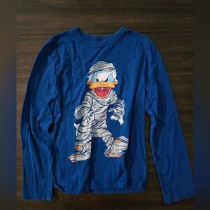 GAP Blue Long Sleeve Tee with Graphic Design